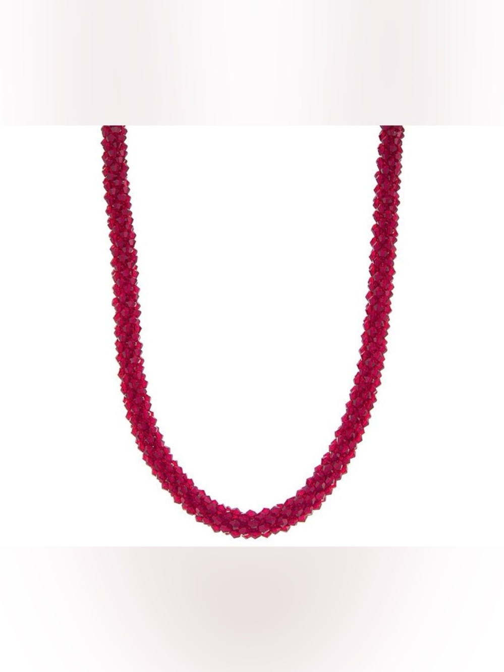 Simply Vera Vera Wang Bead Collar Necklace Earrings and Bracelets Set NWT Red - Picture 8 of 8